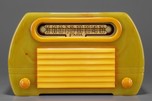 Rare Insert Grill FADA 652 ’Temple’ Catalin Radio - Onyx + Yellow